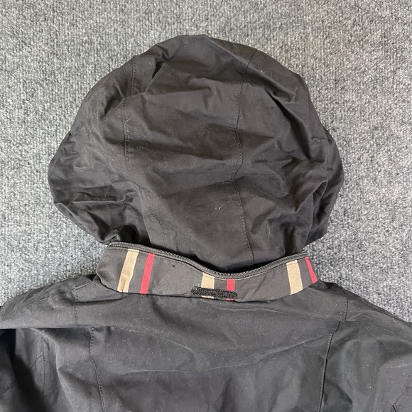 Pendleton Jacket Womens Medium Blk Water Resistant Rain Coat Plaid Liner 1328191 - Picture 15 of 16